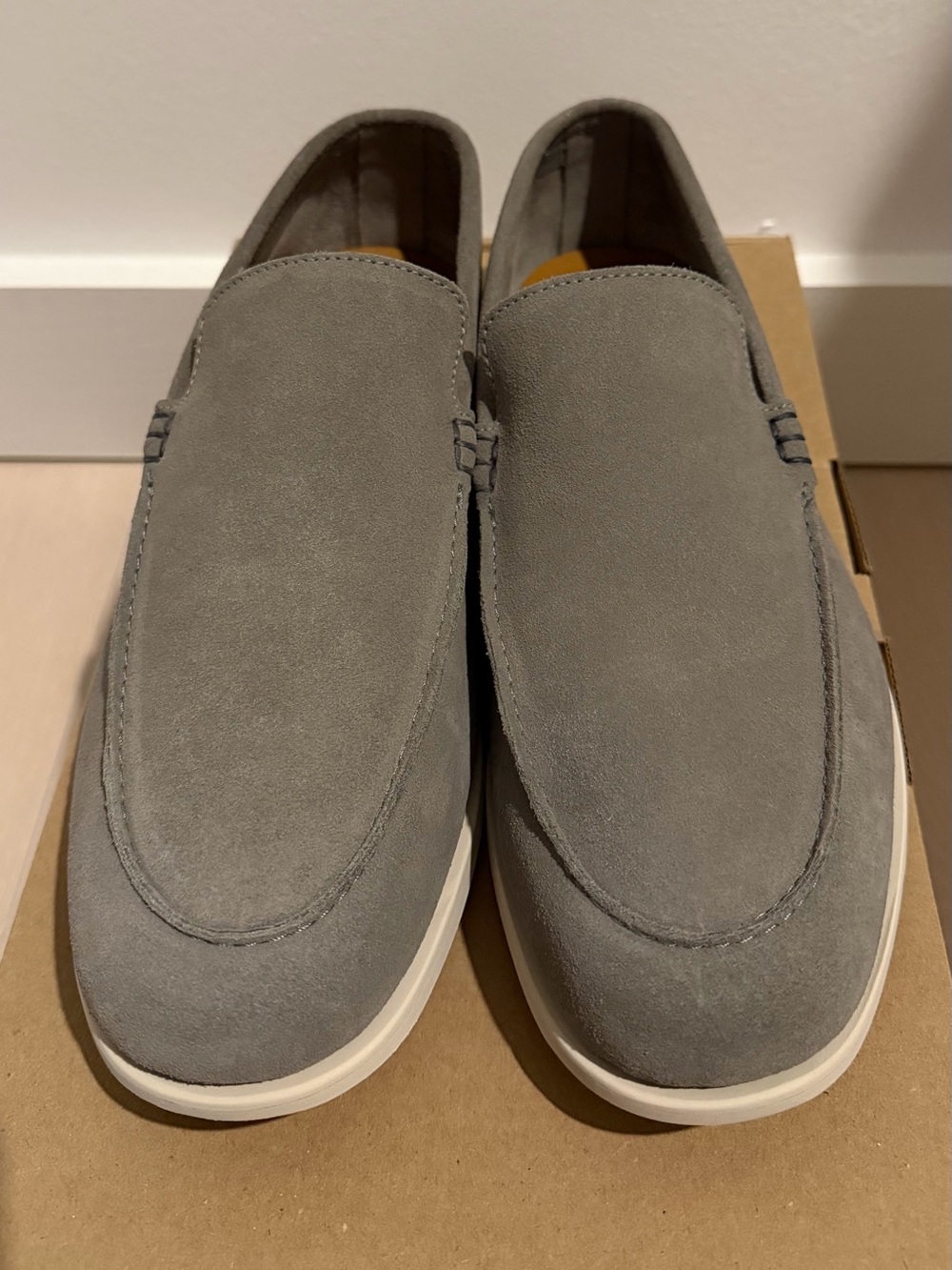 J. Crew Venetian Loafers “Light Grey” Size 11